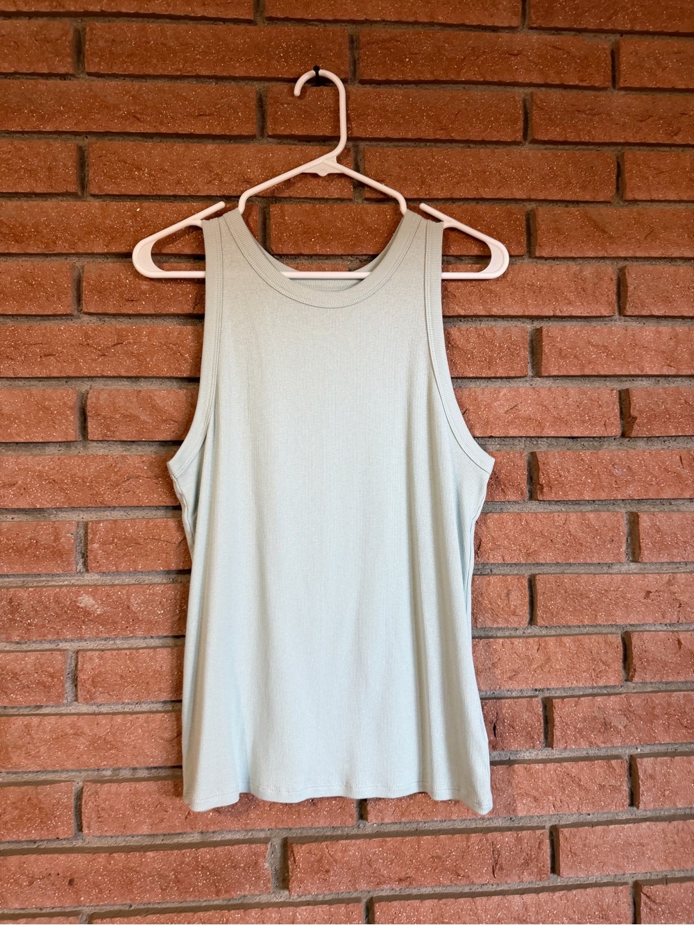 a new day Sleeveless Ribbed Tank Top in Sage Green